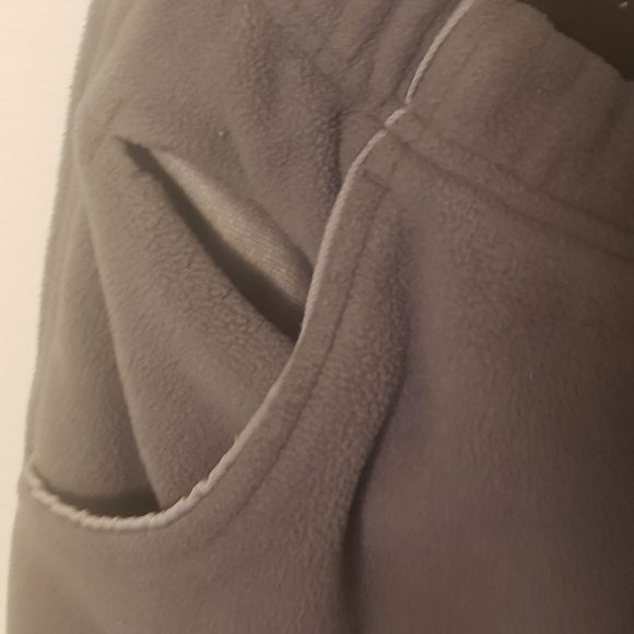 Columbia fleece pants, gray, drawstring, e pockets, belt loops Medium - Picture 5 of 8